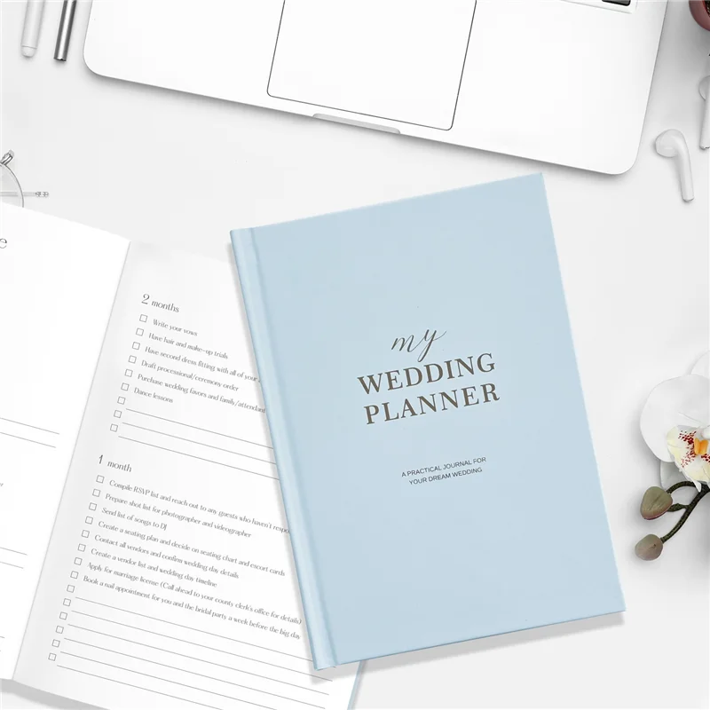 Wedding Planner Book and Organiser the Complete Bridal Planning Journal for Engaged Couples A5 Hardcover Notebook