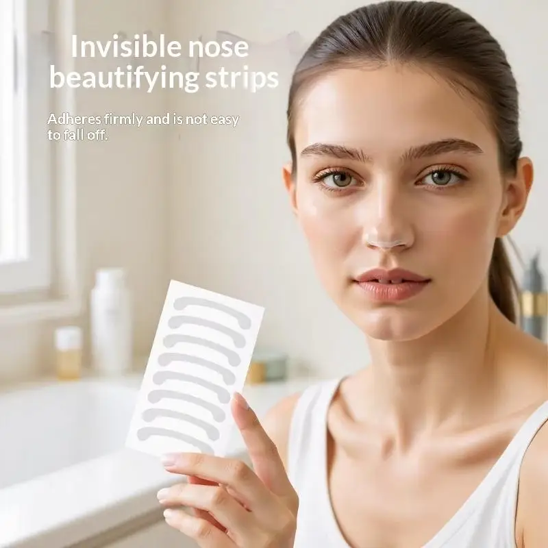 100Pcs Invisible Nose Shrink Patch Shrinking Nose Wing Stickers Nose Shaper Lifting For Cosplay Beauty Use