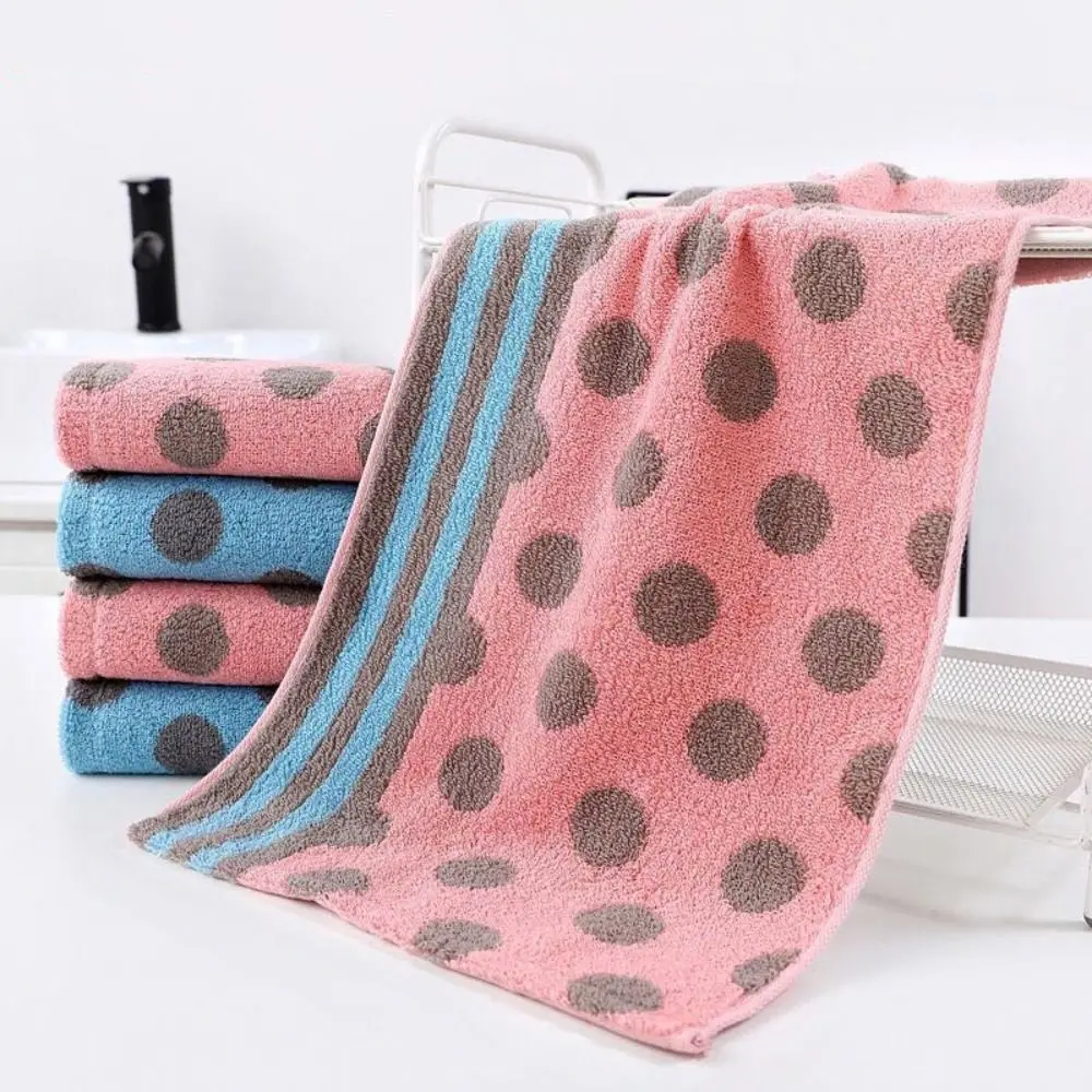 2 Buah Handuk Mandi Bayi Motif Garis 30X60Cm Handuk Wajah Anak-anak Mewah Tebal Handuk Tangan Katun Kartun Cepat Kering Anak