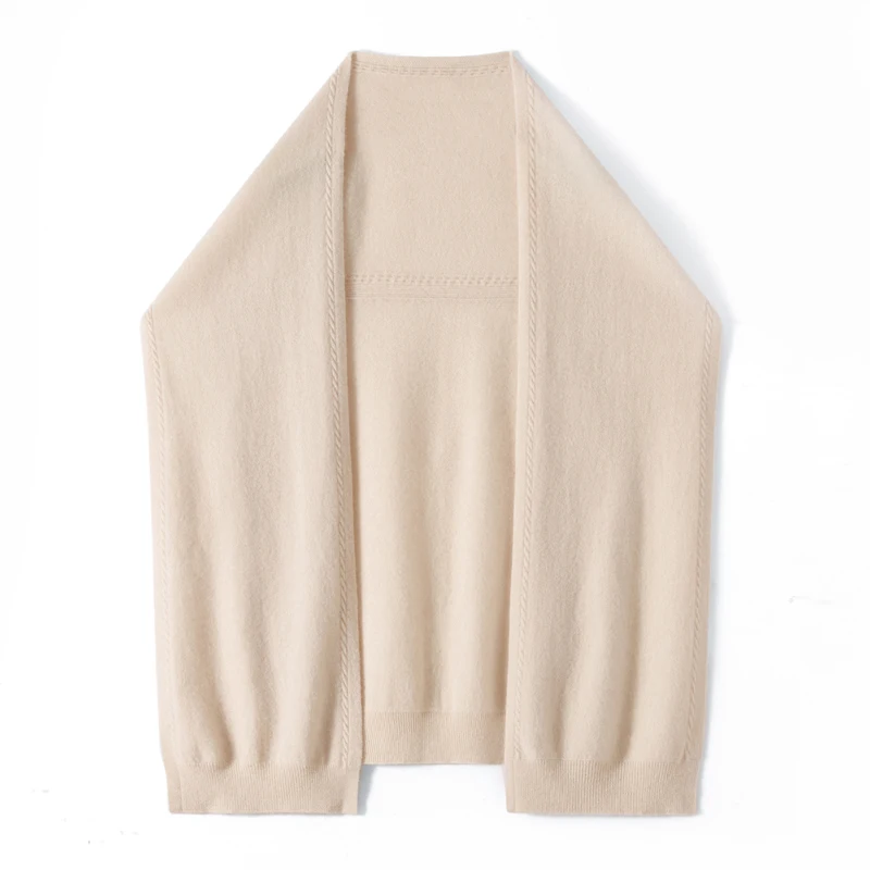 100-pure-wool-autumn-and-winter-new-fashion-solid-color-scarf-shawl-women-loose-korean-version-of-cashmere-cloak-outside