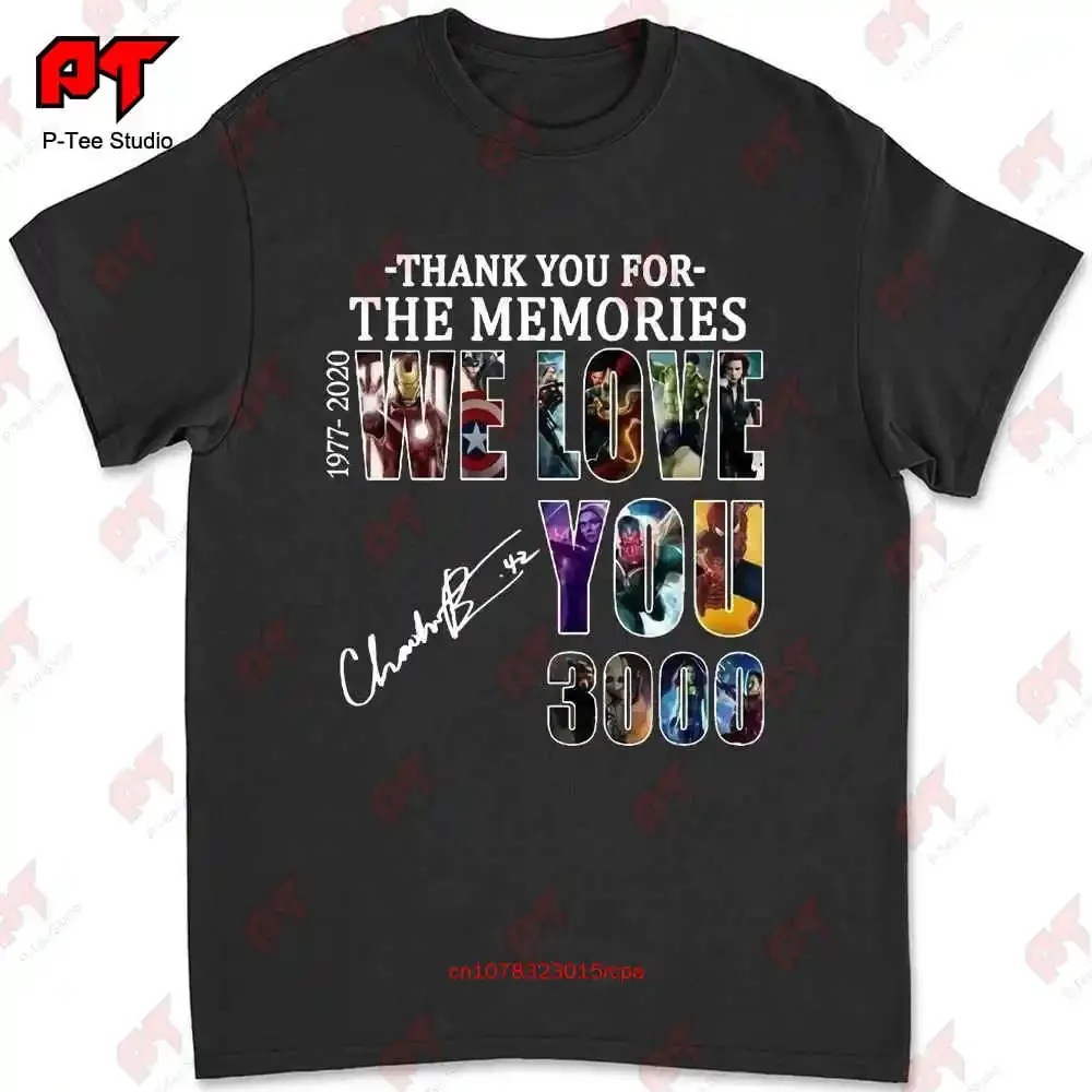 Bláck Pánthér We Love You 3000 Thank You For The Memories T-shirt QO7K