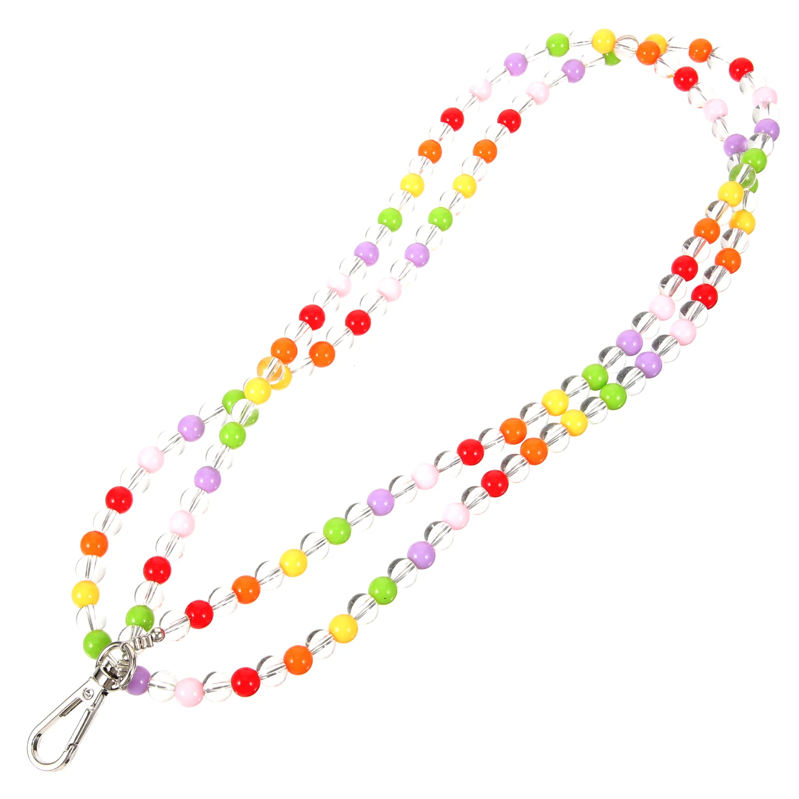 Buckle Chain Beaded Lanyard Wrist for Strap Key Wristlet Keychain Short Case Wristband -fall