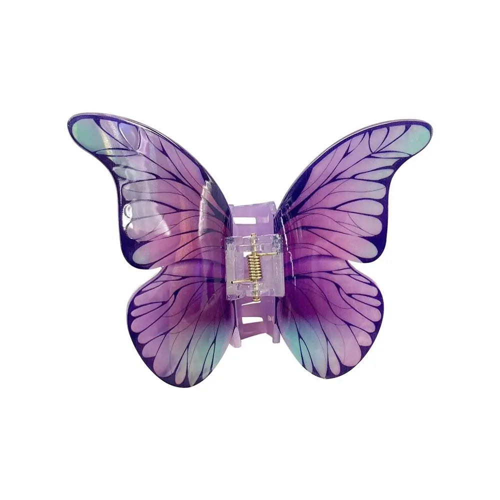 

Animals Butterfly Hair Claw Fashion Elf Acrylic Large Shark Clip Cute Hairpin Headdress Butterfly Hair Clip Female