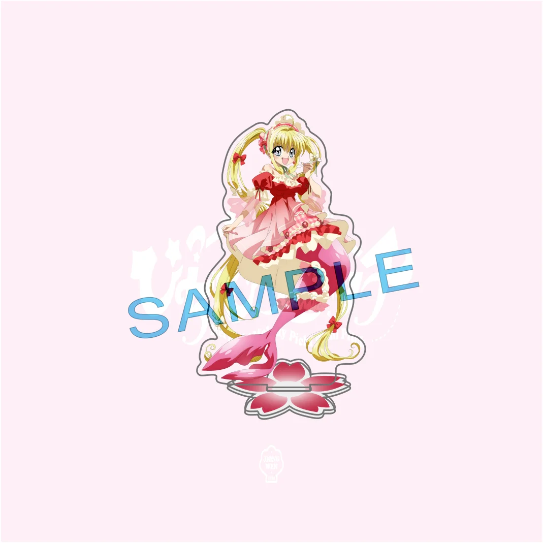 Mermaid Melody Pichi Pichi Pitch Acrylic Stand Keychain Nanami Lucia Hanon Hosho Anime Figure Desktop Table Decor Products  13cm