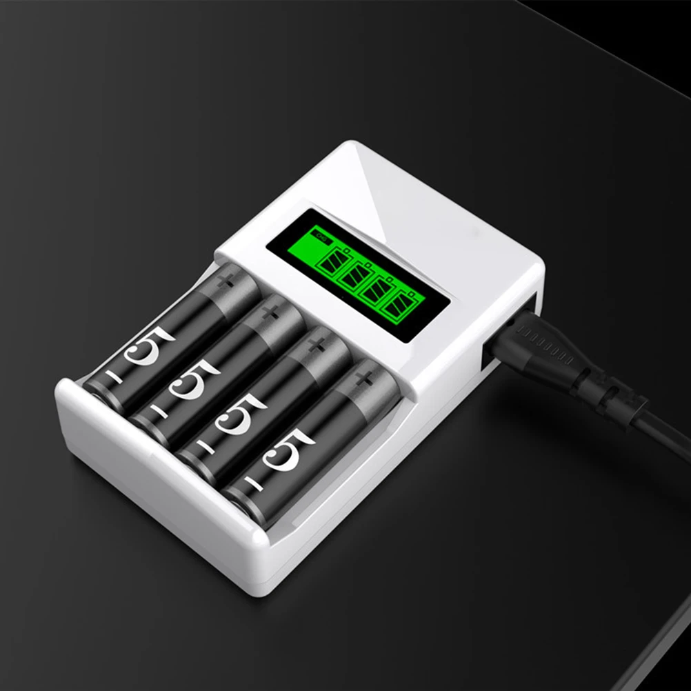 

lcd Rechargeable smart 4 slot