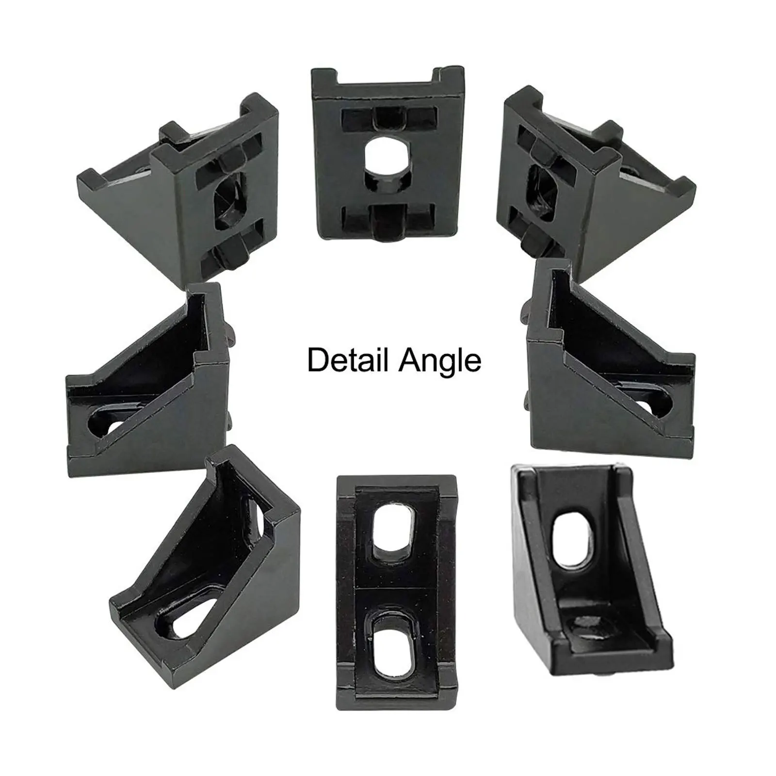 

10Pcs Aluminum Profile Corner Angle Bracket L Shape Thickened Heavy Duty Corner Brace for Industrial Extrusion Assembly Line