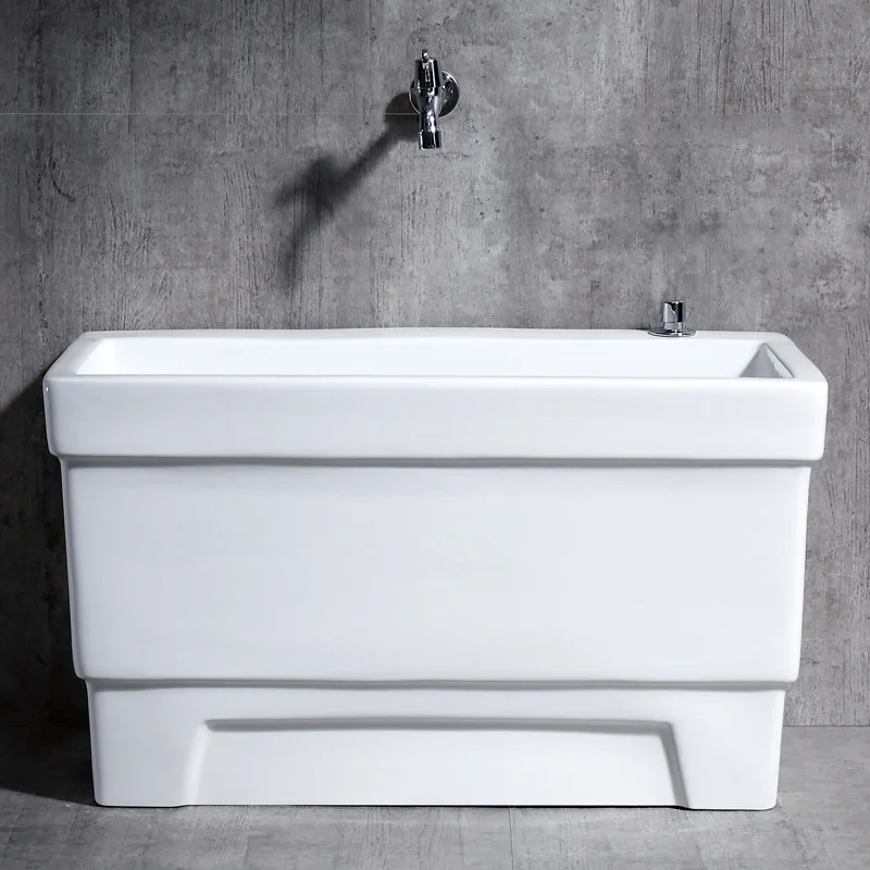 حمام سباحة ممسحة بحجم كينج، حمام سباحة من السيراميك ذو سعة كبيرة، حوض غسيل أرضية للشرفة، فتحة Pa، حمام سباحة ممسحة للتحكم في تايوان #5