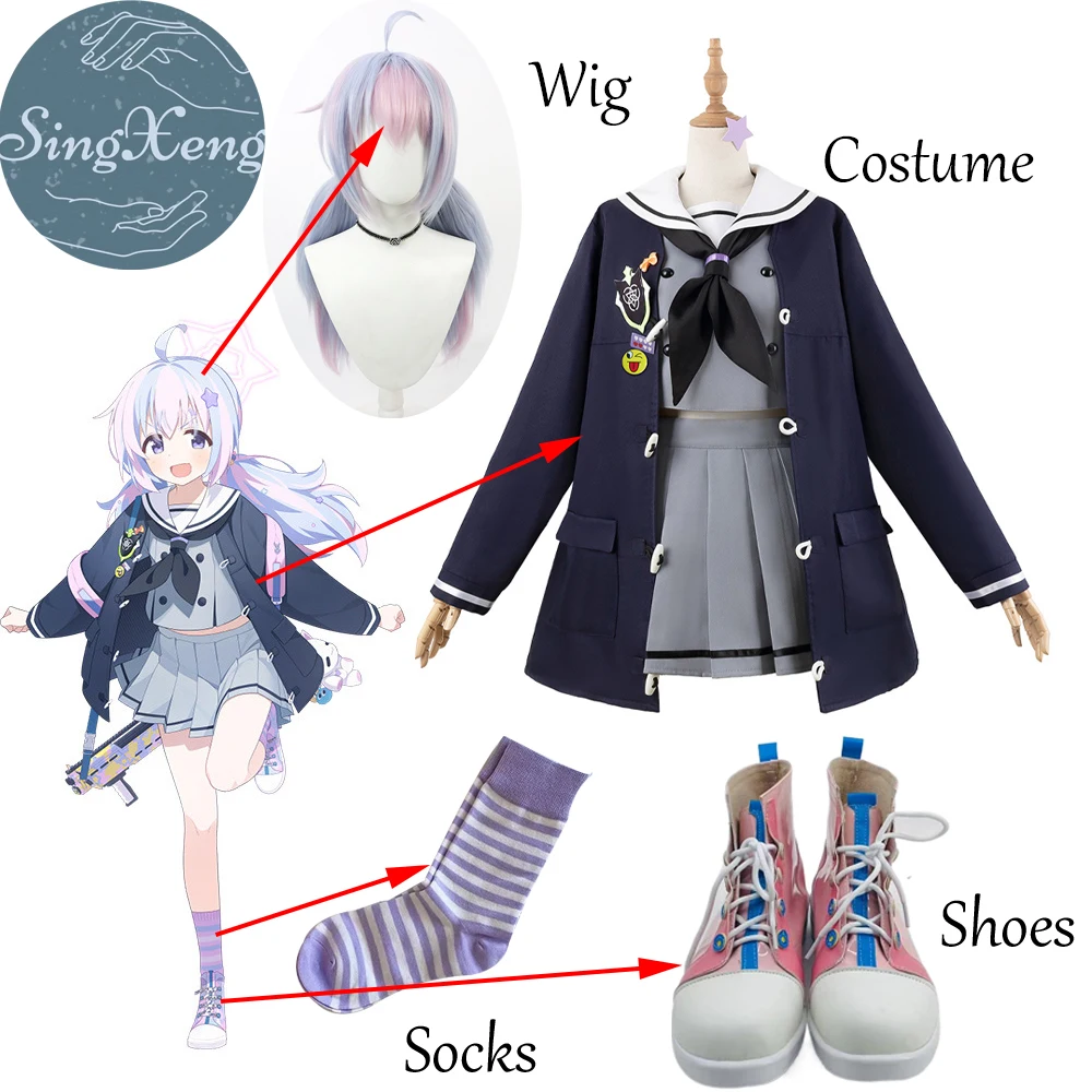 

Игра Blue Archive Uzawa Reisa Косплей Костюм моряка Аниме Школьная форма для школьниц Одежда на Хэллоуин Настроить