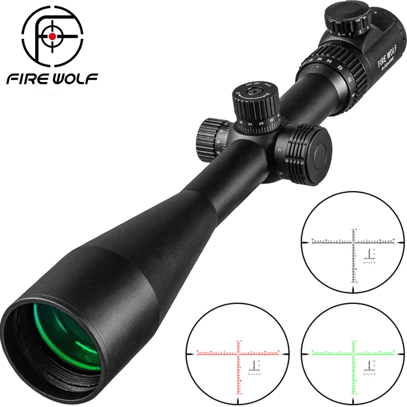 Tactical 8-32X56E Air Rifle Optics Red Dot Green Sniper Scope Compact Riflescopes Hunting Scopes With 20mm/11mm Rail Mounts