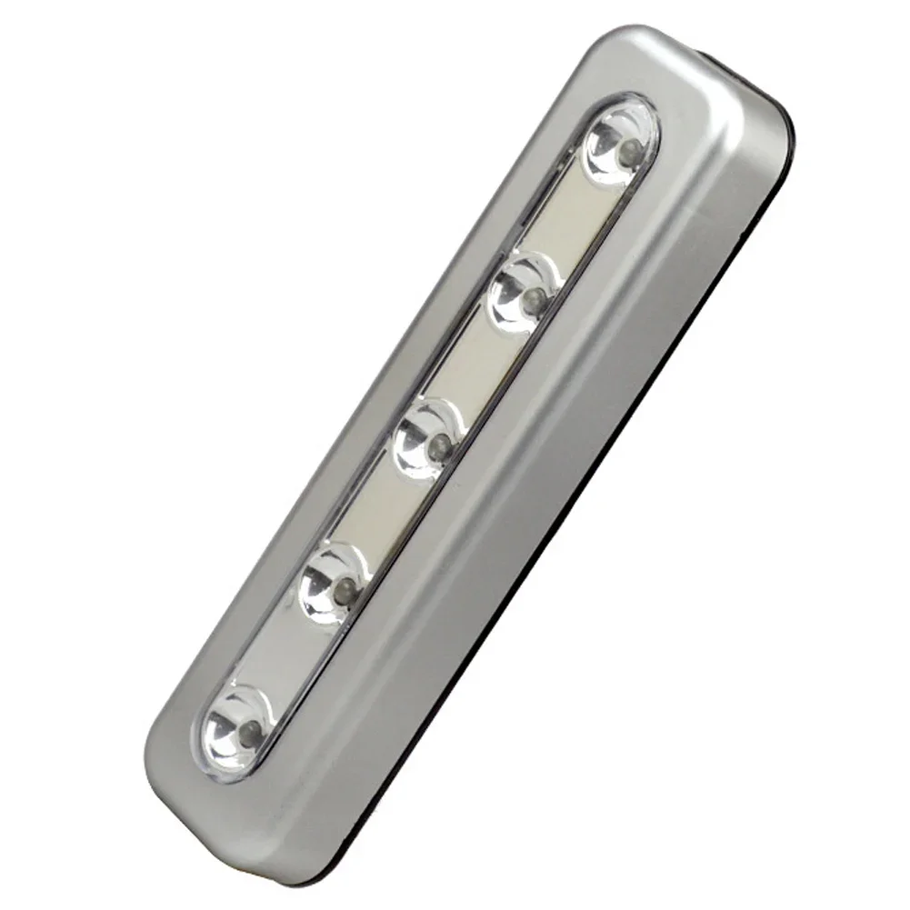 Bộ 5 Bóng LED Tủ Đèn Ban Đêm Sử Dụng Pin Không Dây Đèn LED Thanh Dính-Trên Tập Đẩy Nightlight Dưới Nhà Bếp đèn Gắn Tường