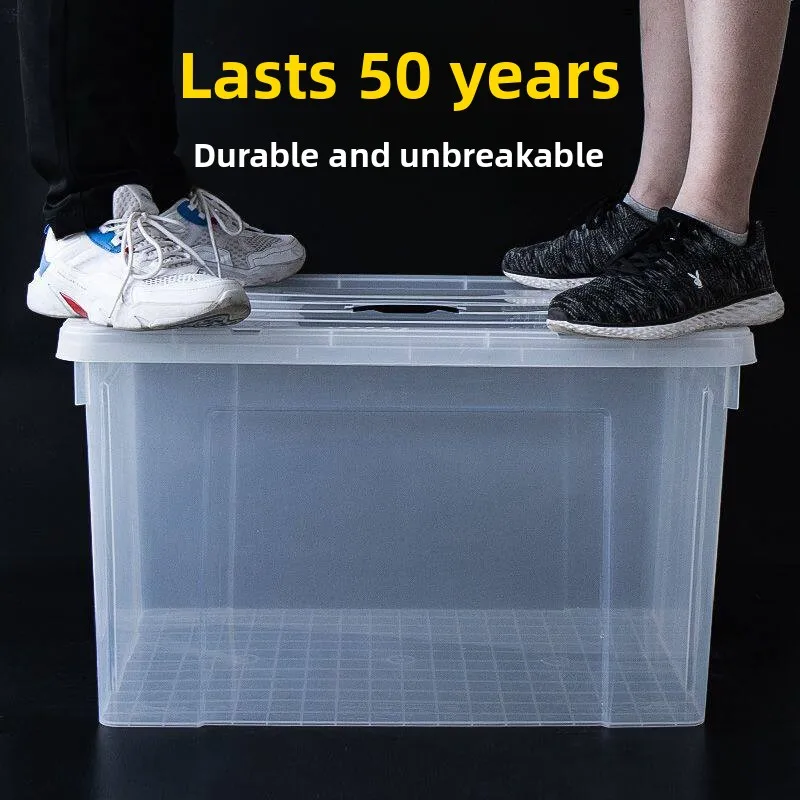 Thickened Rectangular Transparent Plastic Storage Box with Lid for Home Use Large Size Aquarium Turtle And Fish Breeding Box