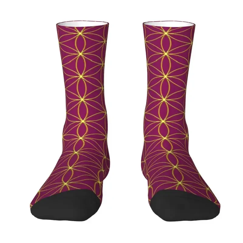 Funny Men's Flower Of Life Dress Socks Unisex Comfortable  3D Printing Healing and Energizing Sacred Geometry Mandala Crew Socks