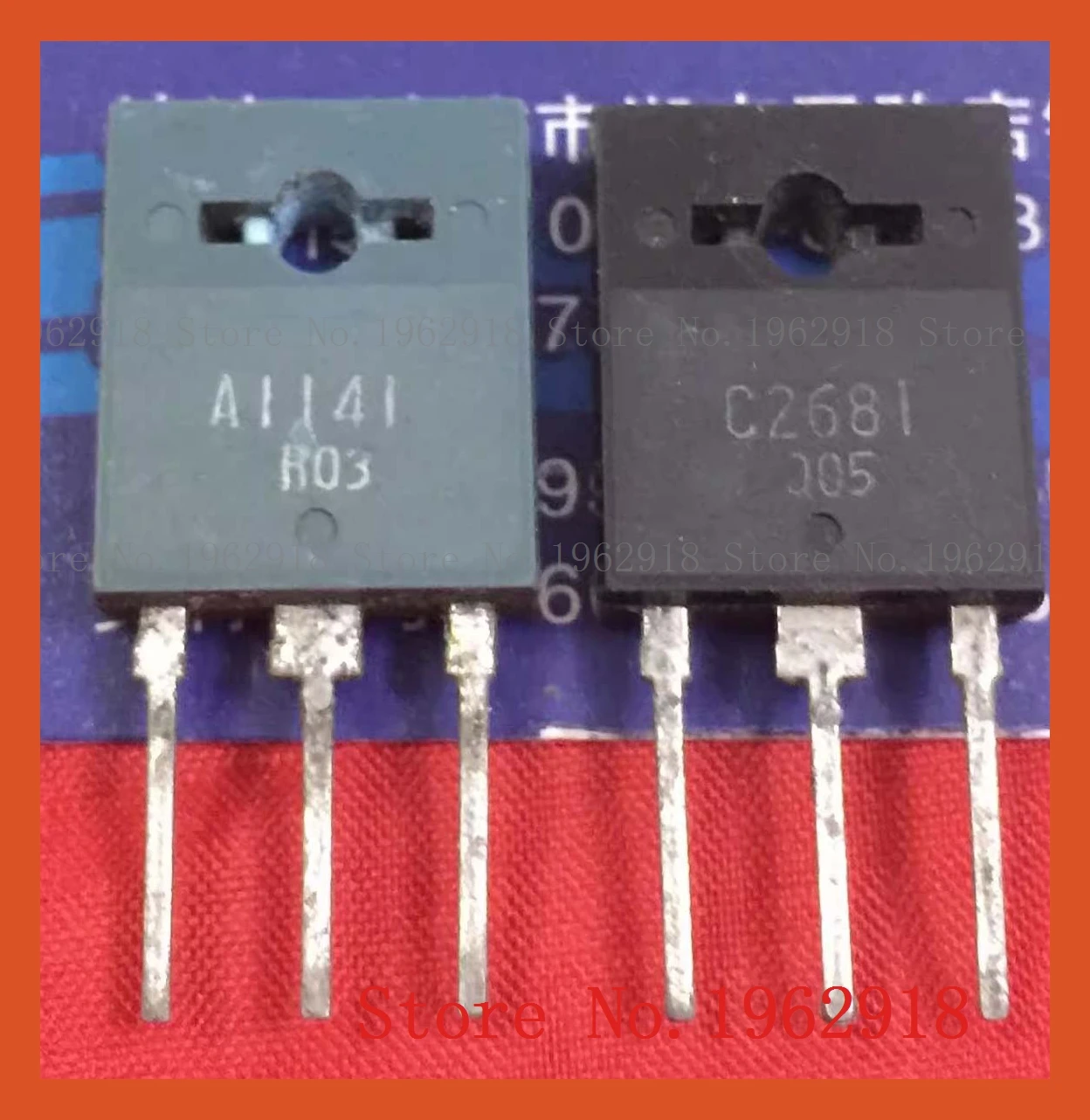 

2pcs/lot=a pair 2SA1141 2SC2681 115V 10A 100W