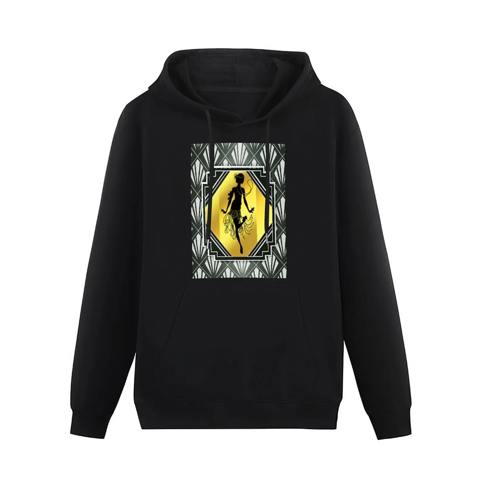 Art Deco Flapper Roaring 20's Gatsby Style Print Pullover Hoodie anime clothes autumn man hoodie