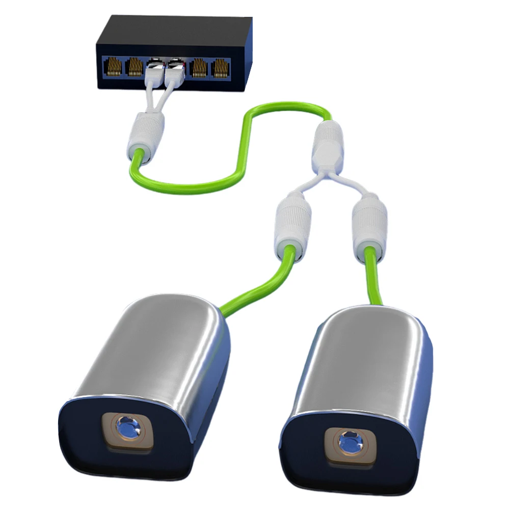 

Водонепроницаемый комплект преобразователя Power Over Ethernet RJ45, разветвитель POE, сетевой разъем 2-в-1, работающий 2 IP-камеры на 1 кабеле
