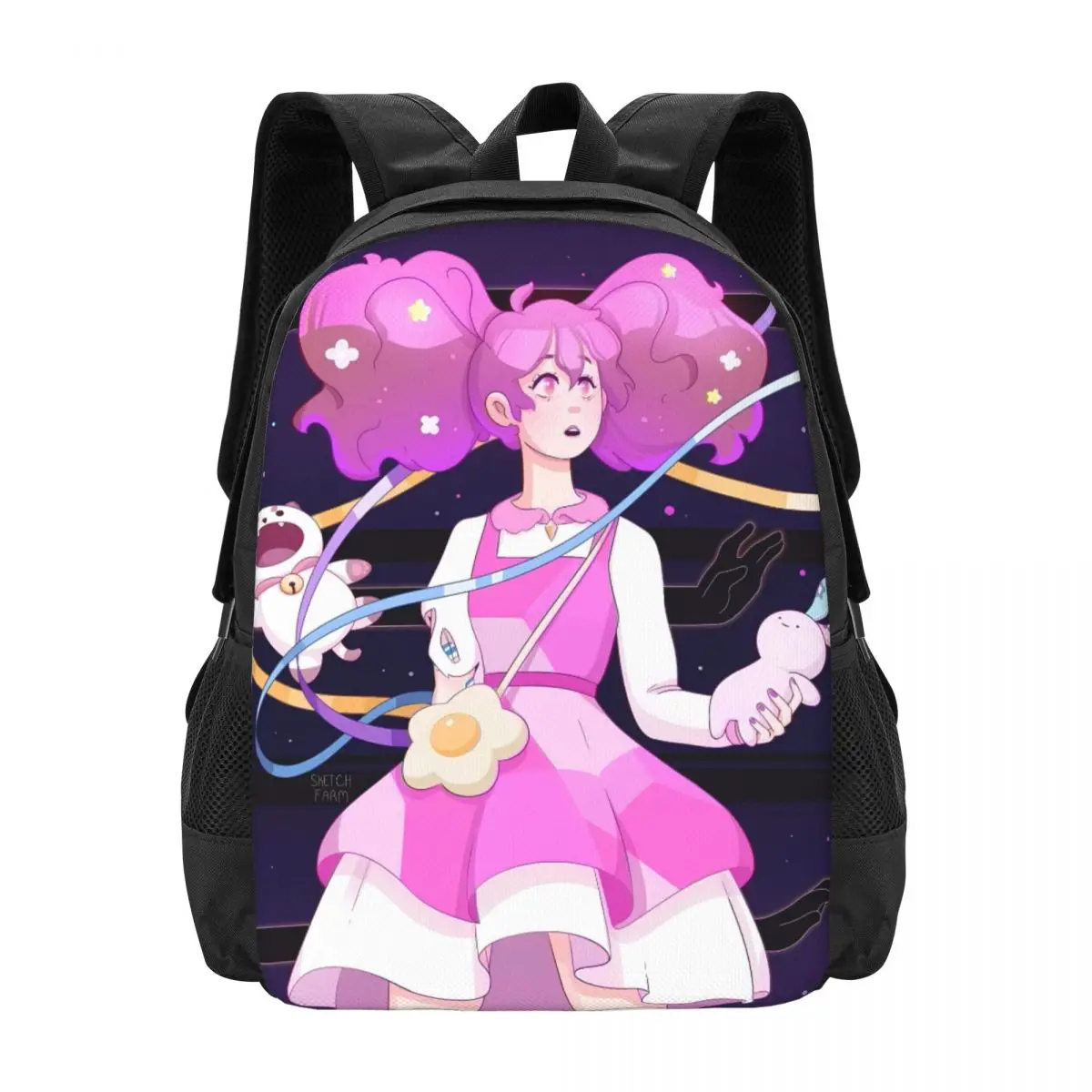 

Bee PuppyCat Travel Laptop Backpack, Business College School Computer Bag Gift for Men & Women