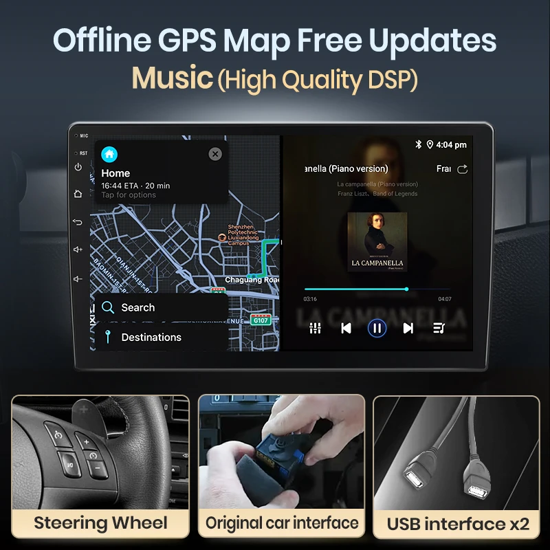 Junsun Android Kablosuz CarPlay Oto Araba Radyo Peugeot 2008 208 2012-2018 Araba Akıllı Sistemler DSP SWC RDS GPS FM BT