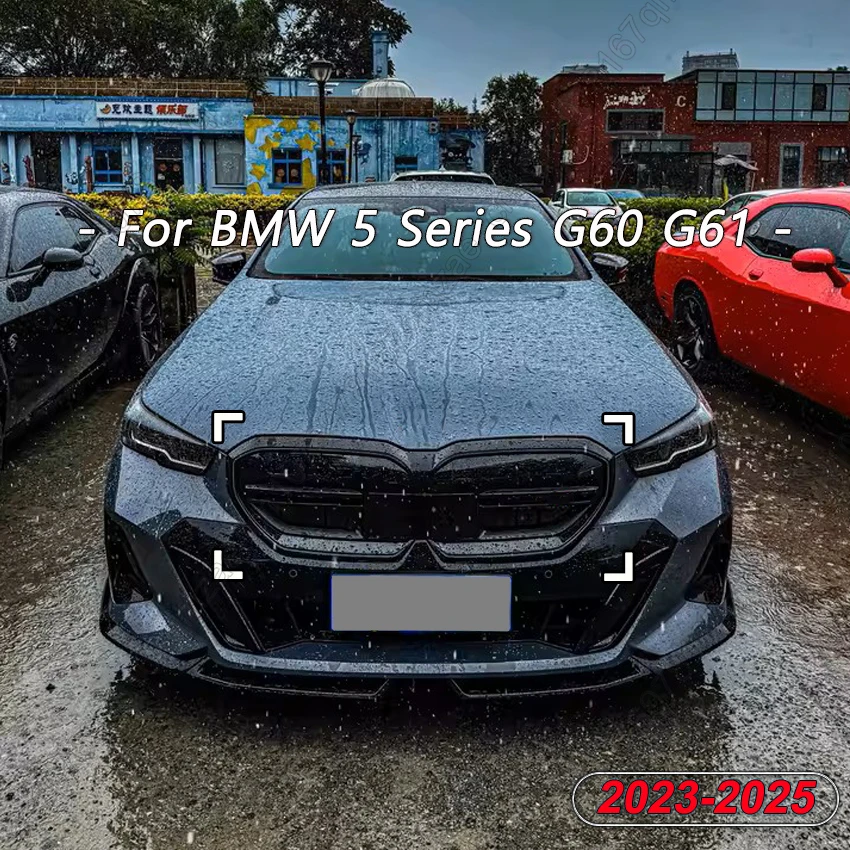 Lossless Upgrade Appearance For BMW 5 Series G60 G61 520i 530e i5xDrive40 2023-2025 Single-Line/ M60 Style Luminous Front Grille