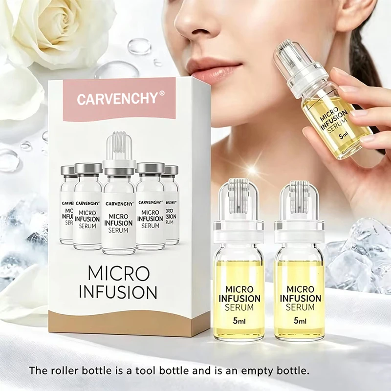 Micro Infusion Face Serum Set 5ml Per Bottle Moisturizing Hydrating Facial Essence Roller Bottle Skin Care Serum For Repair Skin
