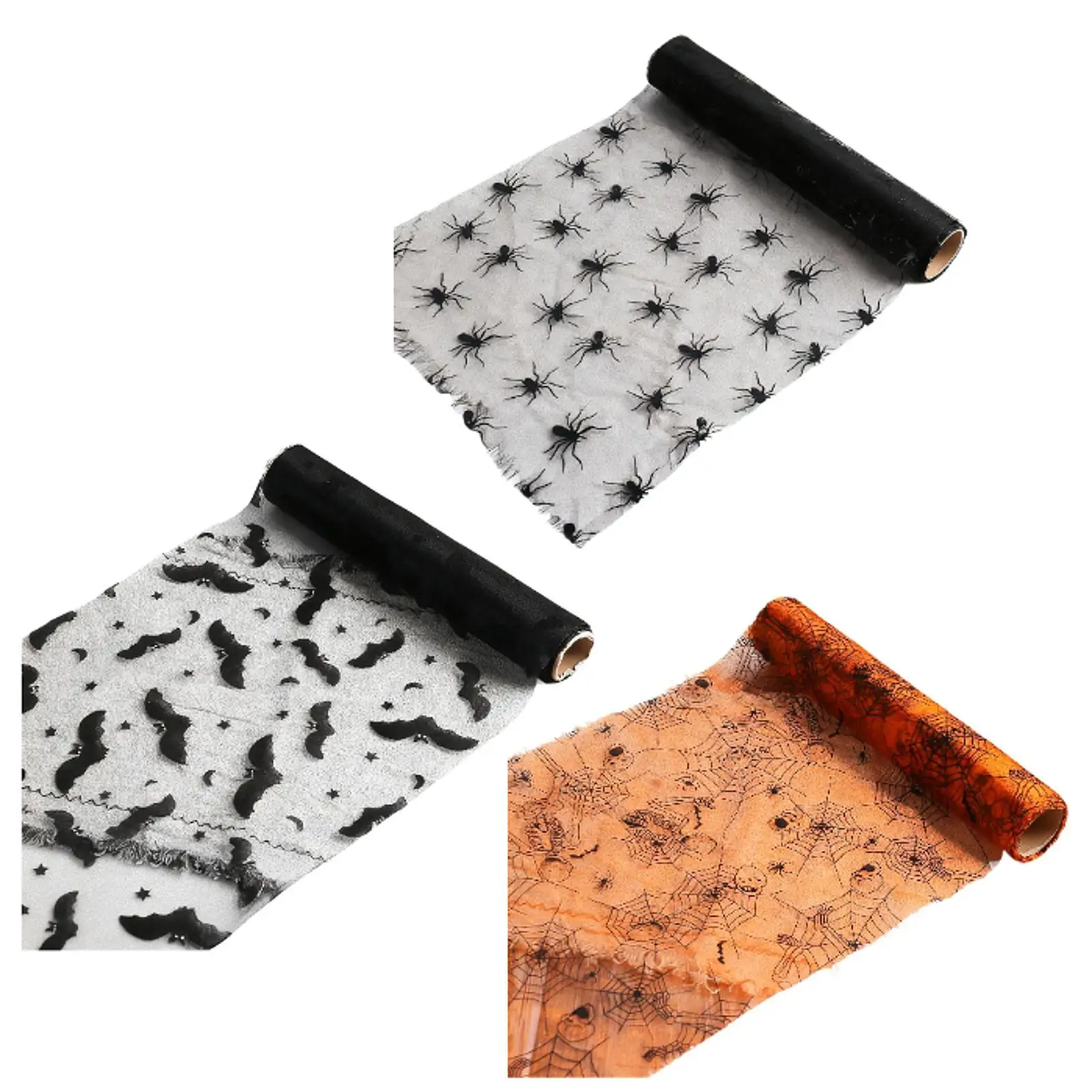 

Halloween Table Runner Tablecloth Multifunctional Creative Rustic Halloween