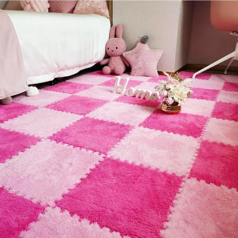 Tapis de jeu en peluche à emboîter, antidérapant, pour salon, chambre à coucher, salle de jeux, chambre d'enfant – acheter les meilleurs produits dans la boutique en ligne