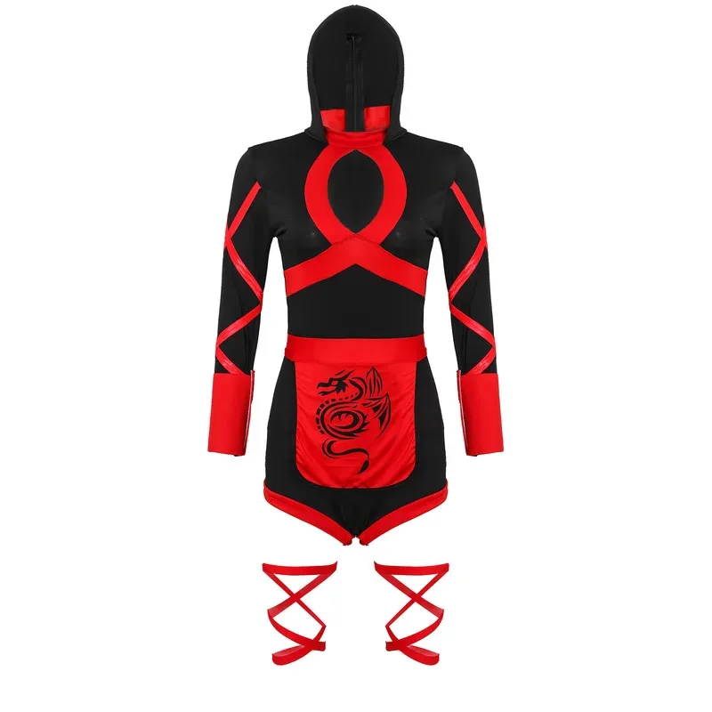

Hot Women adult sexy ninja costume anime Dragon Samurai Ninja cosplay one-piece garment jumpsuit uniform sexy suit