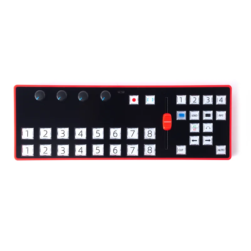 Vmix Switcher Control Panel for New Media Live Broadcast MIDI2.0 Software Keyboard CustomizatioType-c Recording Switchboard