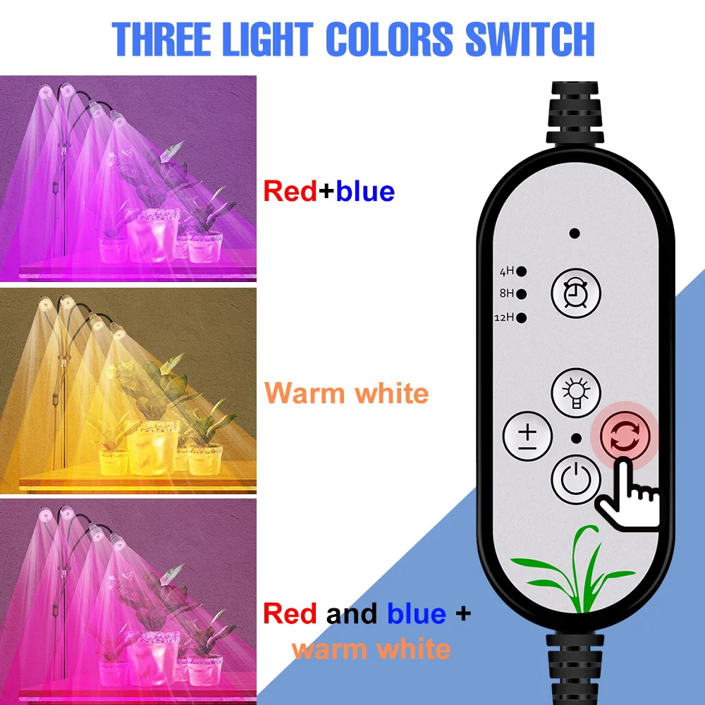 LED 식물 성장 조명, 수경법 5V 꽃 씨앗 전구, 온실 램프, LED 실내 온실 성장 텐트