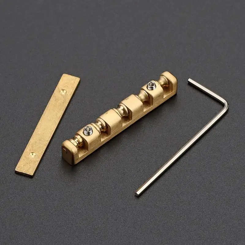 Height Adjustable 5 String Basses Nut Electric Basses Brass Roller Basses Nut Split Regulation Replacement Parts