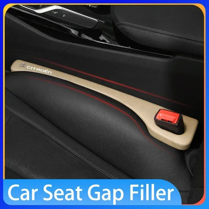 

Car Seat Gap Filler Kit (2Pcs) Side Seam Plug Strips For Citroen C1 C2 C3 C4 C5 C6 C5X E-C4 C-Crosser Cactus Berlingo