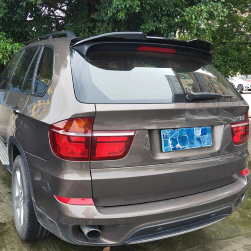 For E70 Roof Spoiler Accessory OLD BMW X5 ABS Material Car Trunk  Rear Lip Wing Tail FIN Refit Body Kit 2008-2013 Year