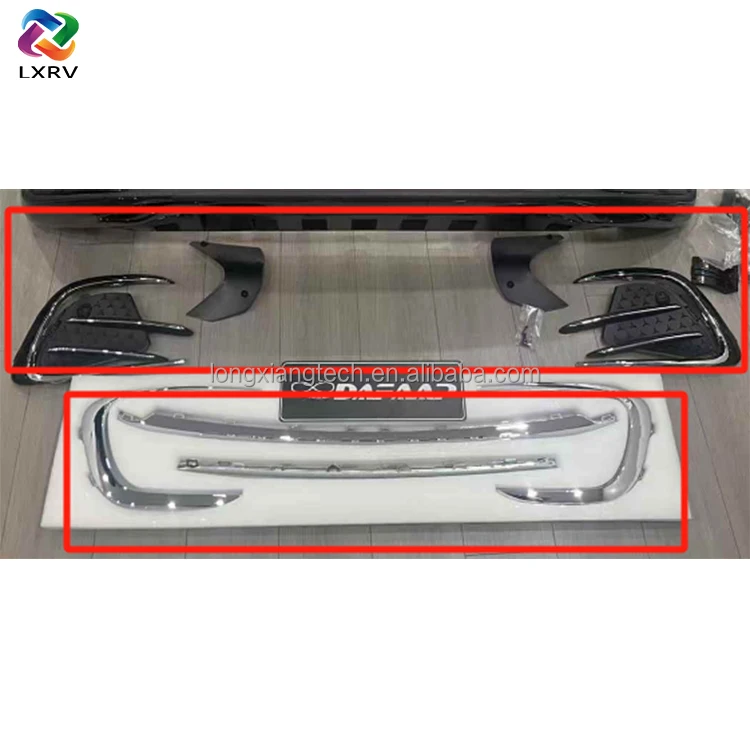 1 Pair ABS Carbon Fiber Full Set Car Front Bumper Grille Trim for Benz Mercedes W447 Matte Finish Retrofit Upgrade Auto