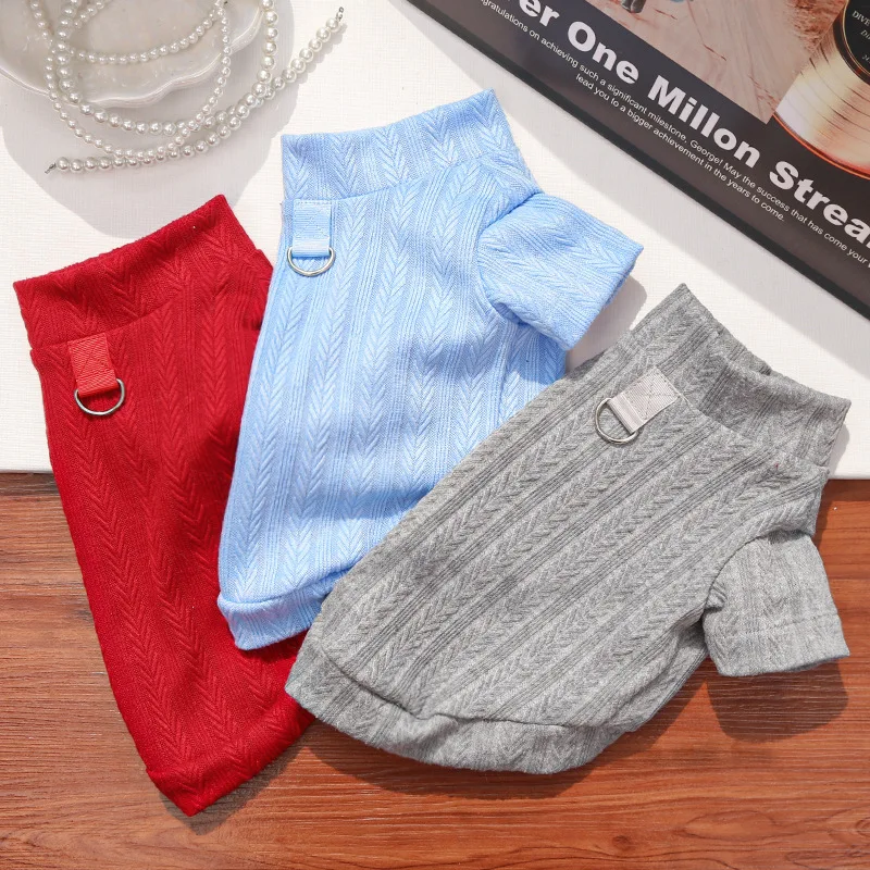 

Dog Clothes Spring Autumn Long Sleeve Hoodies Shirt For Small Medium Dogs Dachshund York Pet Apparels Puppy Sweatshirt TShirt XS