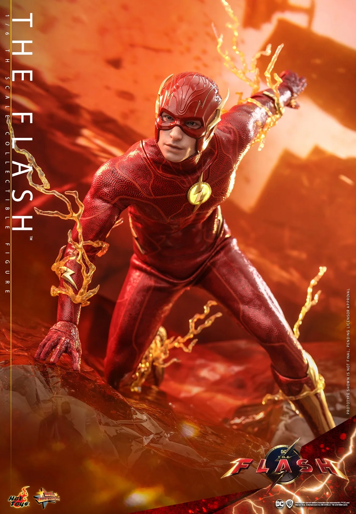 En Stock Hottoys juguetes calientes HT MMS713 1/6 The Flash Anime figura de acción juguete modelo coleccionable PVC regalo