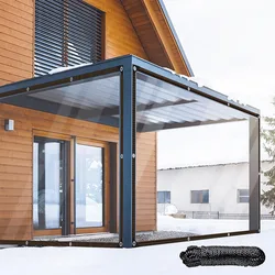 Transparent rainproof shading cloth tarpaulin Lightweight waterproof tarpaulin cover tarpaulin transparent rainproof cloth2X2m