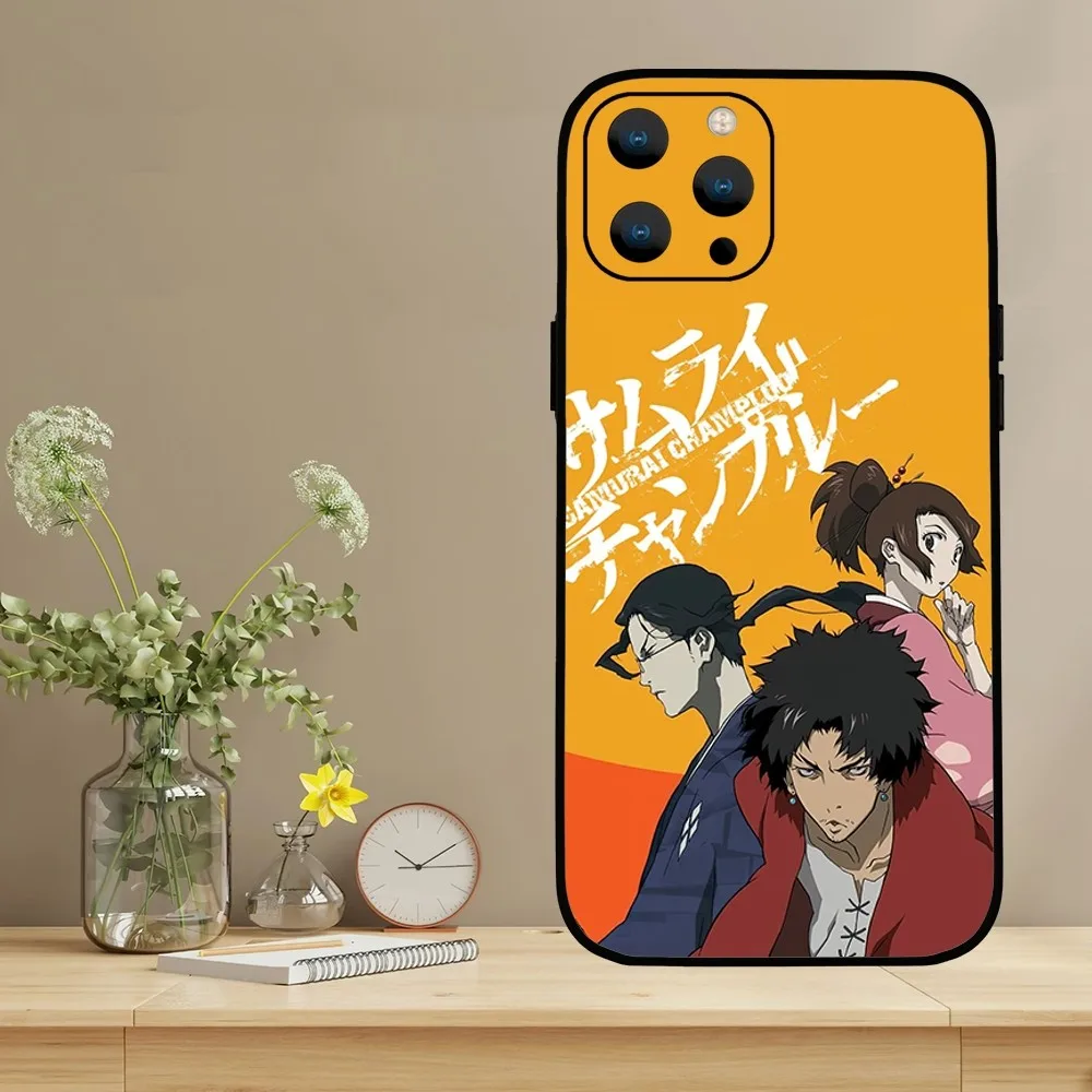 Anime Samurai Champloo  Phone Case For iPhone Mini 11 12 13 14 15 Pro XS Max X Plus SE XR Shell