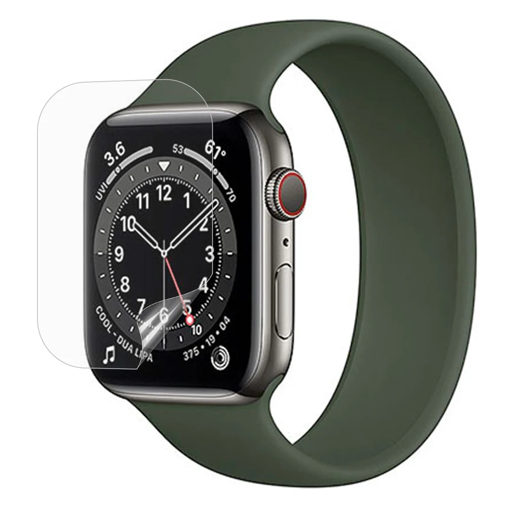 Per Apple Watch Series 4/5/6/SE/SE (2022)/SE (2023) 44mm/7/8 45mm Pellicola TPU Smartwatch Protezione schermo opaca