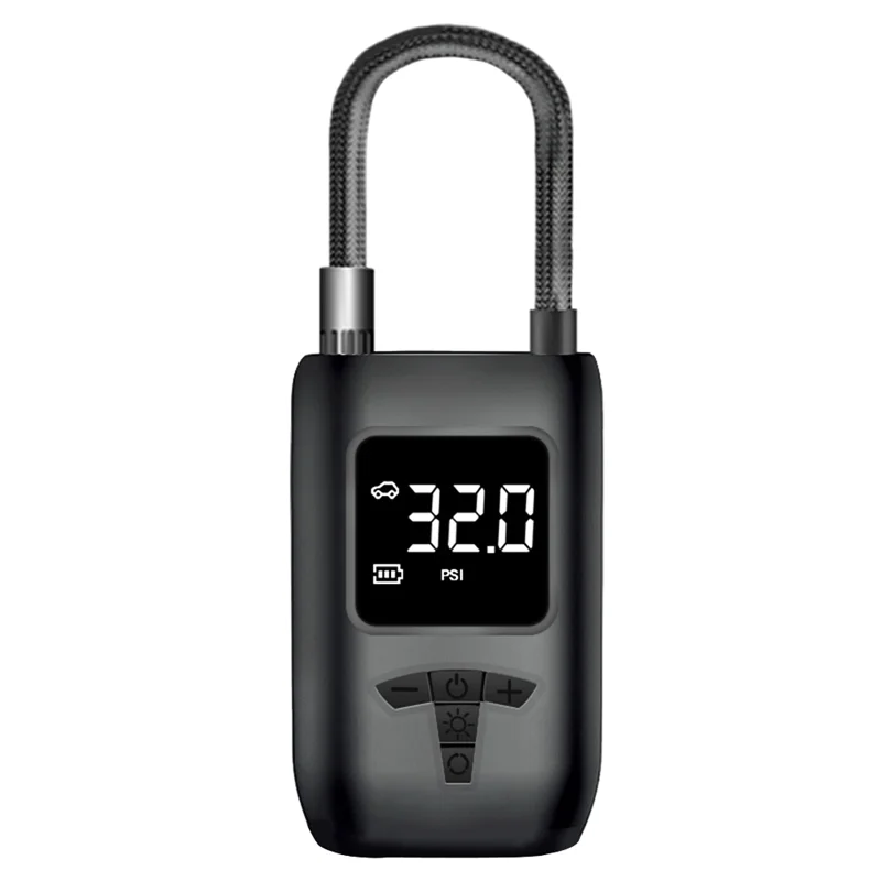 

ABKV-For Car Air Pump Cordless Air Compressor 150PSI Portable Electric Tire Inflator With LED Light Function For Car