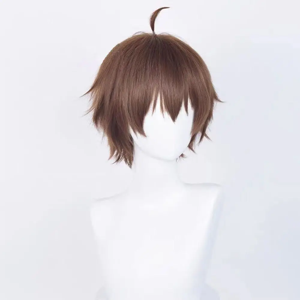 Perruque de cosplay Yūta Fujikawa "High School DxD", style cuir chevelu, livrée avec une frange.