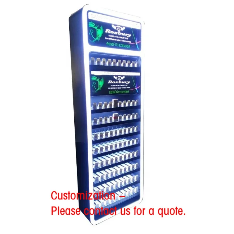 custom.Retail Shop  Floor Display Cabinet ,Shop Display Furniture Rack Stand with Pusher