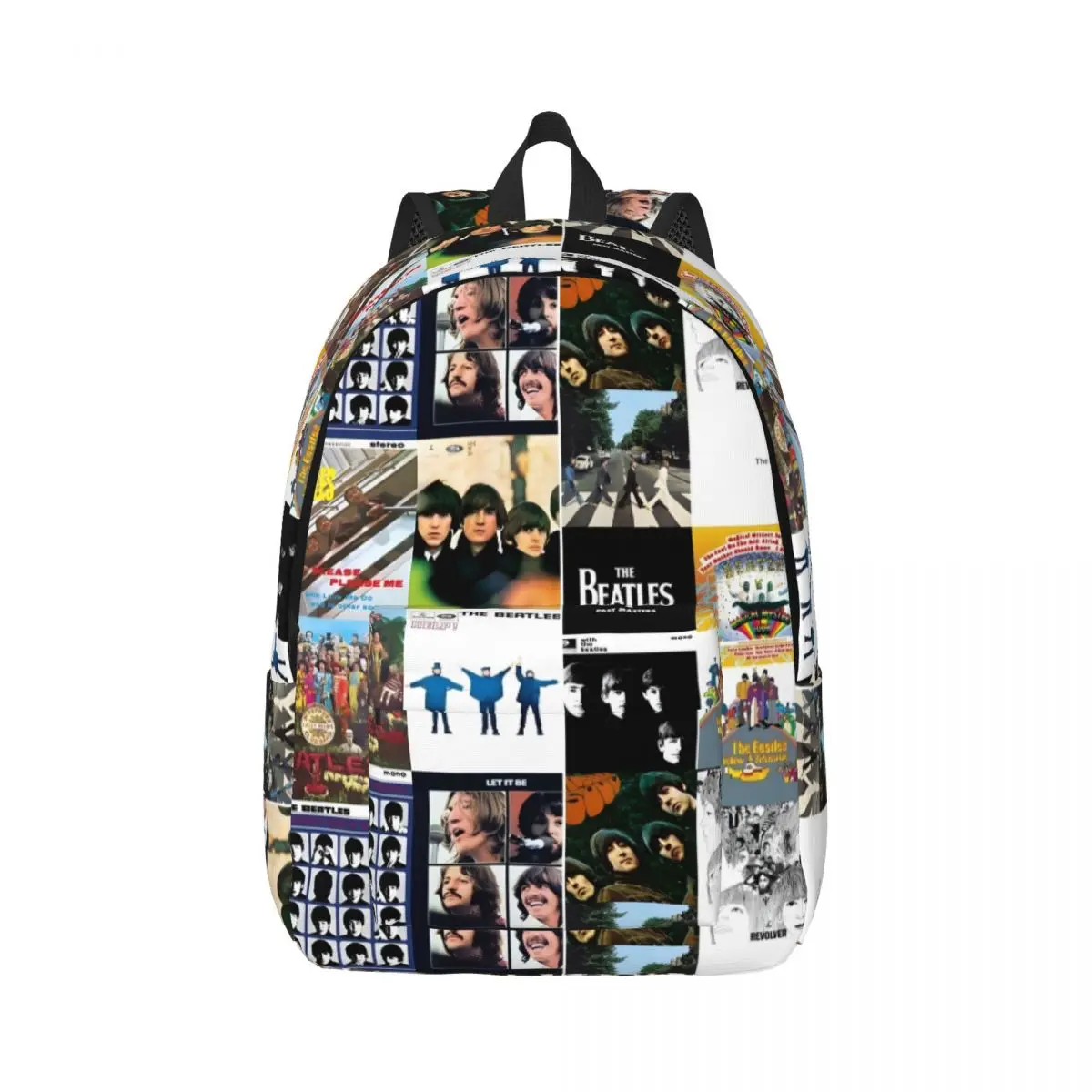 Harajuku The-Beatle Printed Lightweight Casual Schoolbag For School, Outdoor, Shopping, Office