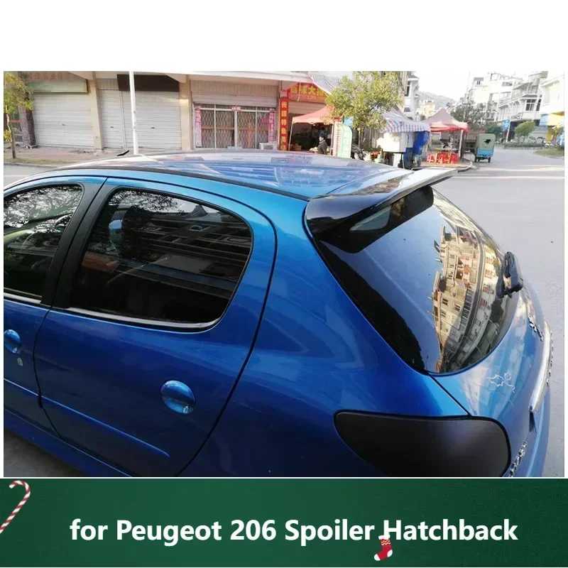 

Rear Wing for Peugeot 206 Spoiler Hatchback 4 Door Black Car Tail Fin Accessories