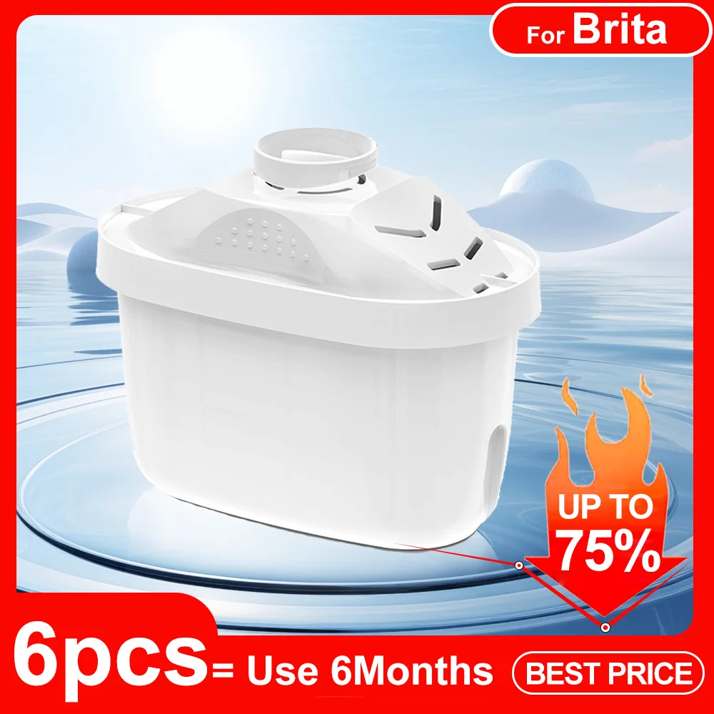 

6 шт., картридж для фильтра кувшина воды BRITA MAXTRA + Plus