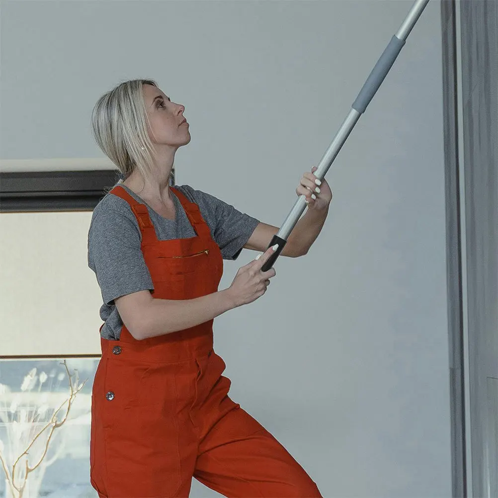 

4Pcs Threaded Telescopic Pole Adapter American Thread Extension Pole Replacement Squeegee Broom Mop Handle Connector Window