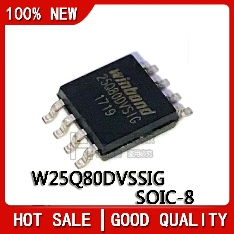 10PCS/LOT New Original W25Q80 W25Q80DVSSIG W25Q80BVSSIG  25Q80DVSIG 25Q80BVSIG W25Q80D W25Q80B SOP8 Chipset