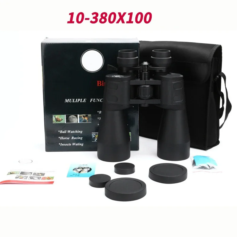 Zoom 10-60 Times Hunting Binoculars Binoculars HD Professional Zoom 10-380X100 High Power Long Distance