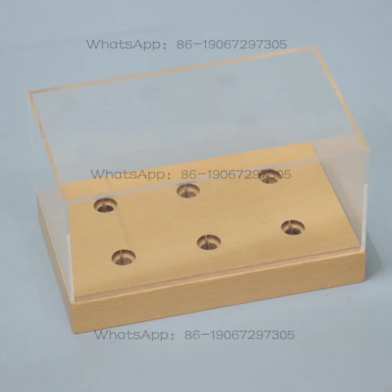 New Solid Wood, Wood, Vinyl Spinneret, Stylus Storage Box, Six-position Spinneret Placement Rack, Spinneret Display Box.