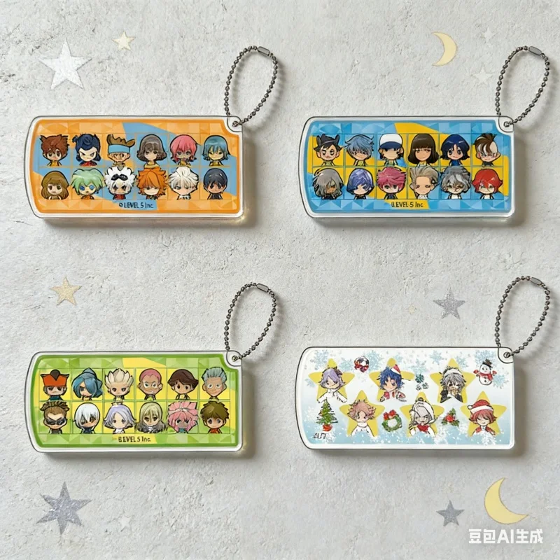 Joyería juego caliente INAZUMA ELEVEN 11 llavero acrílico colgante bolsa llavero de coche accesorios colgante para teléfono móvil presente Firend regalos