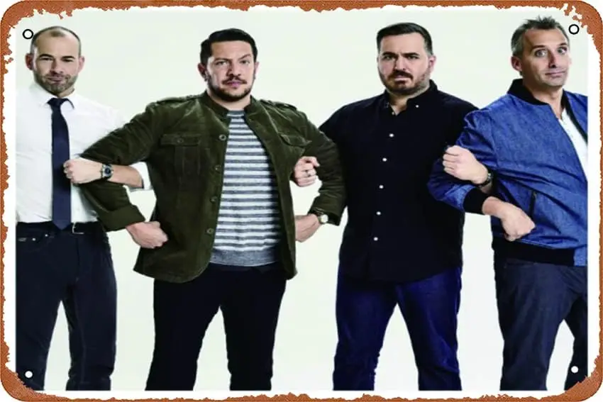IMPRACTICAL JOKERS Cast Art Vintage Funny Tin Sign Metal Tin Sign 8X12 Inch for Cafe Bar Bedroom Wall Decorative sign