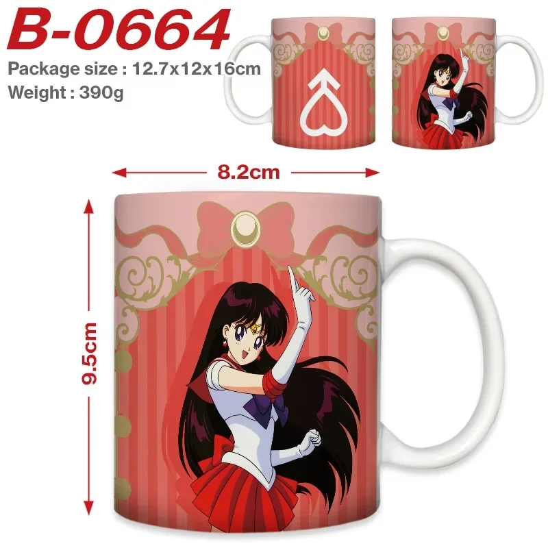 Nuevas tazas de café Sailor Moon Girl, taza de cerámica de dibujos animados de Anime personalizada Diy, taza creativa para trabajo al aire libre, tazas de agua para acampar, regalo de cumpleaños